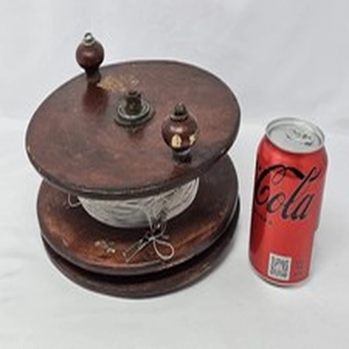 Large Vintage Wooden Plywood Fishing Reel Hand Line Winder Wood Antique 9 Inches