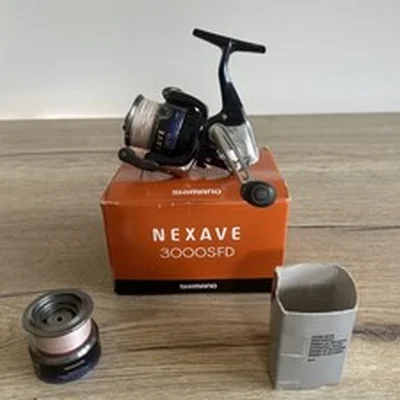 Shimano Nexave 3000SFD Fishing Reel + Spare Spool & Boxed