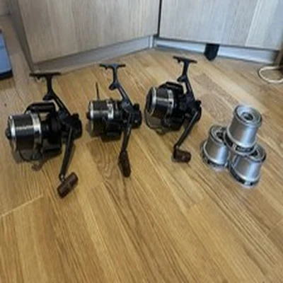 3 ORIGINAL Daiwa SS3000 Square Drive Reels with Weston Development Spare Spool