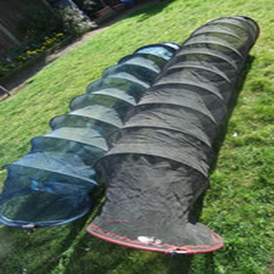 2 round approximate 3 meter long  x 18" wide  carp safe keepnets used