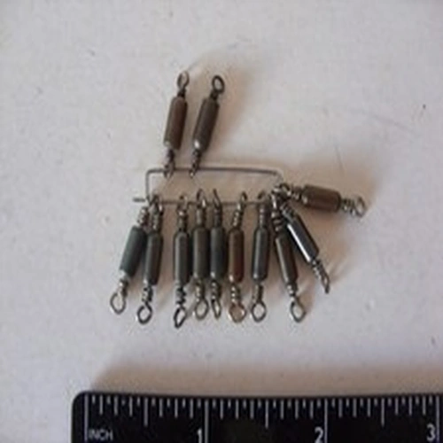 Fishing tackle, 12 Sharpe's & Hardy B.B. Ball Bearing swivels, Salmon Pike Trout