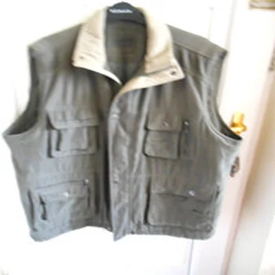 SAXON MENS SPORTS GILET-FISHING-HUNTING-SHOOTING-DARK GREEN-MULTI POCKETS XXL