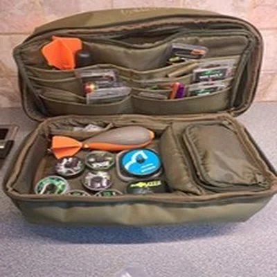 Trakker XL Tackle Pouch with Korda Box End Tackle Carp Fishing Accessory