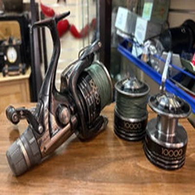 Rare Shimano XT 10000RB Baitrunner Fishing Reel with Two Spare Spools A54