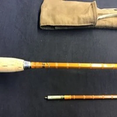 Vintage Milwards “Fly” 9ft 2 piece split cane Fly Rod plus bag