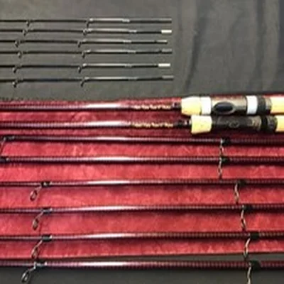 2 x Rare Vintage FOX Kevlex xtreme Barbel Multitip 12ft carbon Avon rods