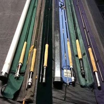 Vintage Joblot X 6 fly fishing rods assorted makers & sizes