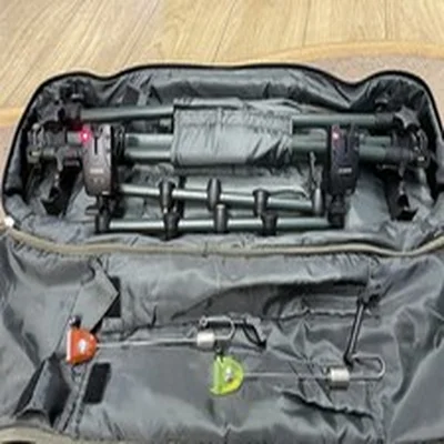 Rod Pod With Fox Warrior Alarms and Swingers Carp Fishing