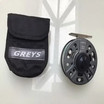 Greys GRX #5/6 Fly Reel + Line & Pouch – Large Arbor Trout Fly Fishing Reel