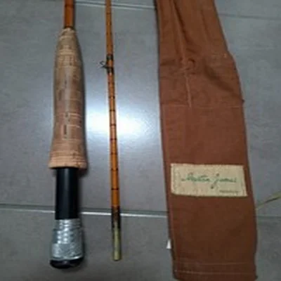 Vintage Martin James Salopian Fly Rod. 8'3". Split Cane