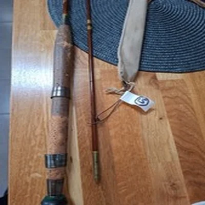 Vintage Green Heart Allcocks Fly Fishing Rod. 8'. TAW Model.