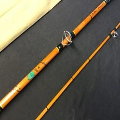 Vintage Henry C Aiken “Seamont” 10ft 2 piece fibreglass Sea Fishing Rod and bag