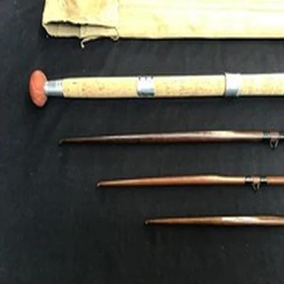 Rare early Playfair “Vibration Rod” 13ft 3 piece (plus spare tip) greenheart Fly