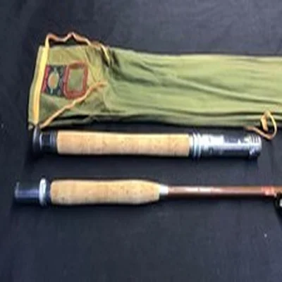 Rare Vintage Pegley Davies 6ft 6" fibreglass boat fishing rod very good conditio