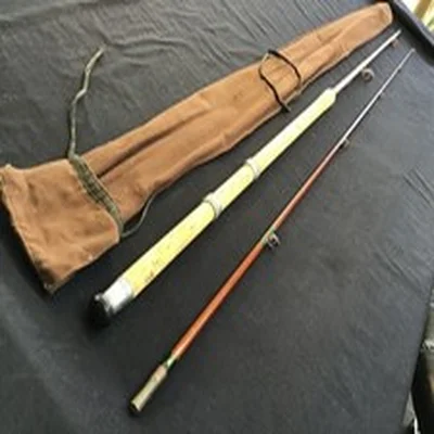 Vintage Edgar Thurston “All Rounder” 10ft 4” 2 pc fibreglass Carp Rod plus bag
