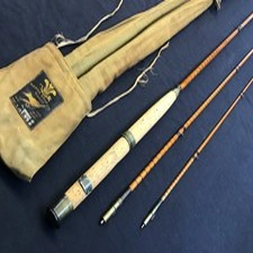Rare early Hardy “The Houghton” 10ft 6” 3 piece palakona split cane Fly Rod and