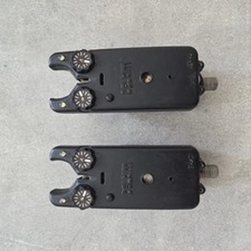 Delkim Ev-D Bite Alarms x2 red and white