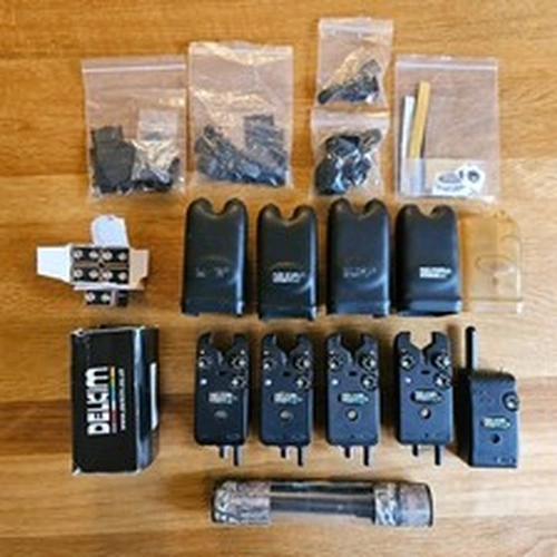 Delkim TXI Plus Bite Alarms Purple X4 And RX Pro Receiver Snag Ears And Spares