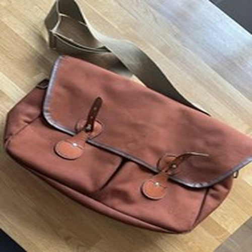 Vintage Canvas and Leather Satchel/Fishing Bag