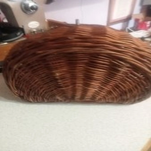 1960s Vintage Wicker Fishing Basket