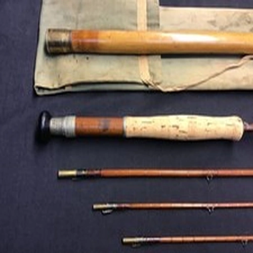 Vintage J J S Walker “The Lennox” 8ft 6” 3 piece (plus spare tip) split cane Fly