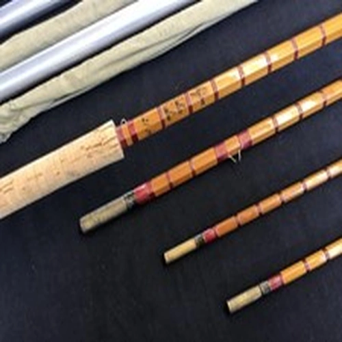 Rare Arjon “Salar Extra” 14ft 3 pc (+ spare tip) split cane Salmon Fly Rod +bag