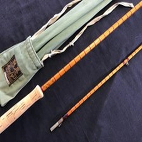 Vintage Hardy "The Pope" 10ft 2 piece Palakona split cane Trout Fly Rod + bag