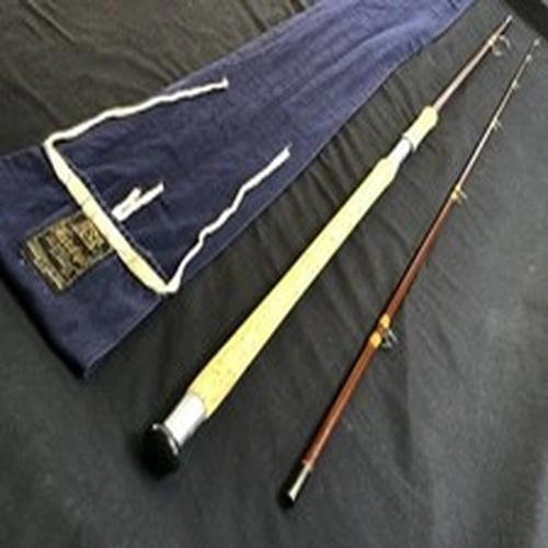 Vintage Hardy “Fibalite Spinning” 9ft 6” 2 piece fibreglass Spinning Rod and bag
