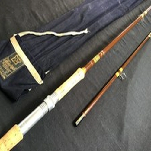 Vintage Hardy “Fibalite Spinning No2, 10ft 2 pc fibreglass Spinning Rod + bag