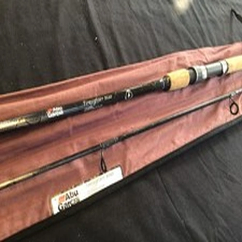Vintage ABU Garcia Firefighter 9110 11ft Salmon Spinning Rod 56g Carbon 2pc +Bag
