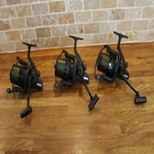 3 SONIK TOURNOS 8000 BIG PIT REELS RRP £300  CARP SET UP FISHING REEL