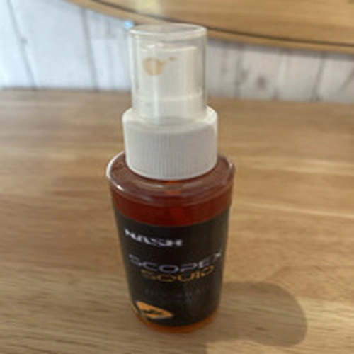 Nash Scopex Squid Hookbait Spray/ hardly used/Boilies/carp fishing tackle 