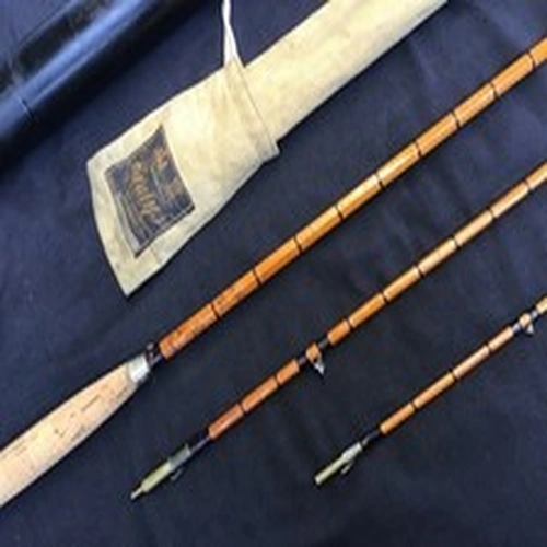 Rare vintage Hardy “JJH The Fly No2” 9ft 9” 3 piece Palakona split cane Fly Rod,