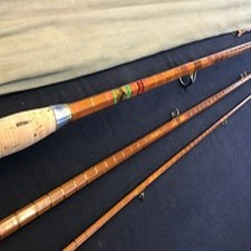Vintage Chubbs Of Edgware 14ft Split Cane Salmon Fly Rod Hardy Built 3pc