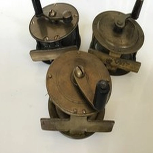 Vintage Brass & Ebonite Fishing Winch Reels – Allcock & Wilkes Osprey Nottingham