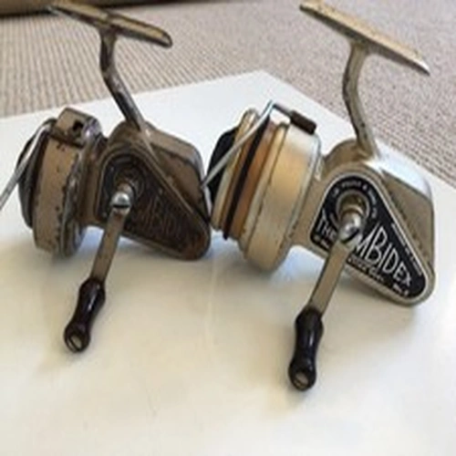 Vintage J W Young Ambidex No 1 & No 2 Fixed Spool Reels Redditch England Fishing