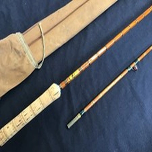 Rare vintage Youngs of Harrow “Goodfellow” 7ft 2 piece split cane Spinning Rod a