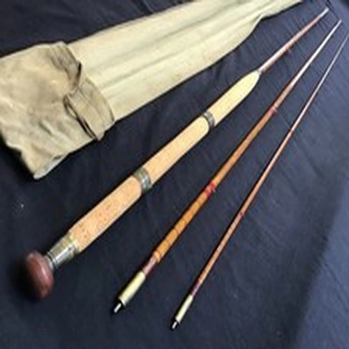 Vintage Fosters of Ashbourne “Salmon Rod” 12ft 8” 3 piece split cane Salmon Spin
