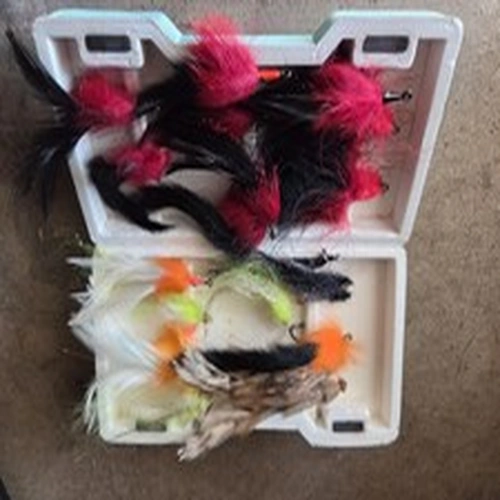 Assorted Fishing Flies With Box