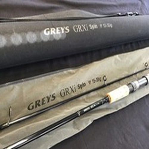 Vintage Greys GRXi Spin 9ft 15-35g Spinning Rod 2pc Fuji Guides + Tube & Bag VGC