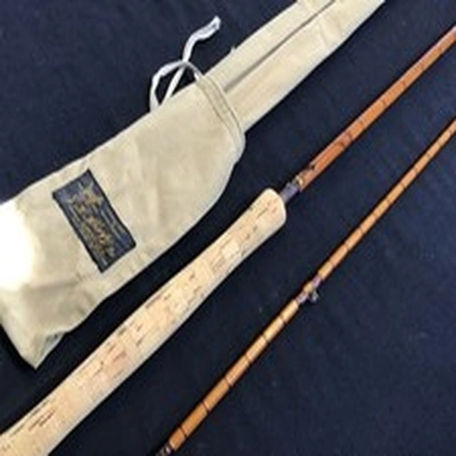 Vintage J.S. Sharpe  “The Scottie” 10ft #6, 2 piece Split Cane Fly Rod + bag