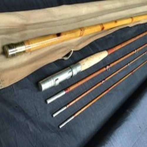 Vintage The H.L. Leonard Rod Split Cane Fly Fishing Rod with tip tube twin tip