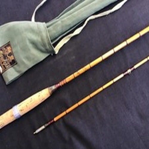 Vintage Hardy “The Perfection” 9ft 2 piece Palakona cane Fly Rod and bag