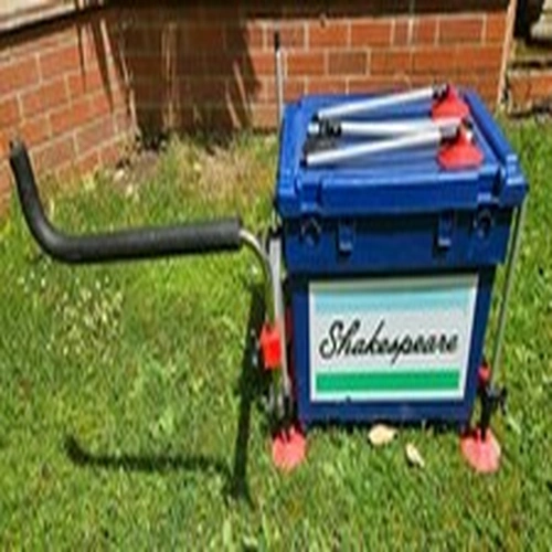 Shakespeare Team Blue Seat Box With Octoplus Legs, Accessories, Strap Fishing 