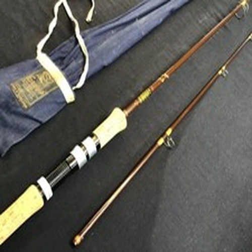 Vintage Hardy “Fibalite Spinning No1 white spigot” 7ft 7/8lb fibreglass Rod+bag