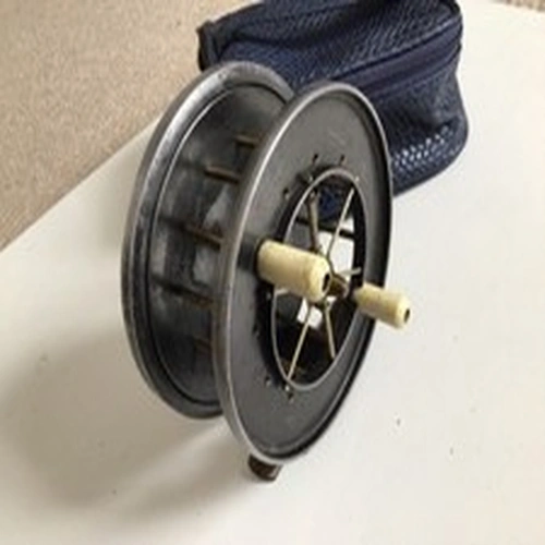 Vintage Allcocks The Aerial Popular 4” Centrepin Reel Wide Drum