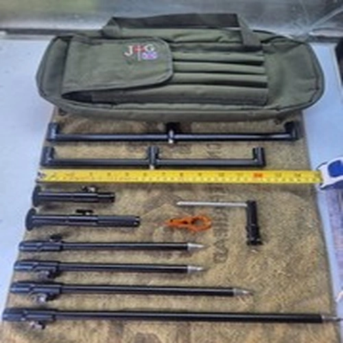 Jag Prolite Carp Fishing Buzz Bars Full 3 Rod, Set Up And Bag.