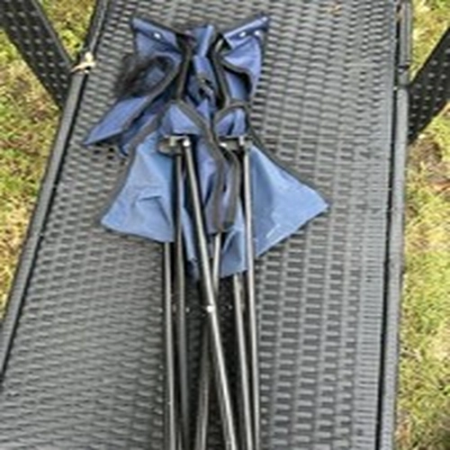 Blue Fishing Chair with Lure Net Bag
