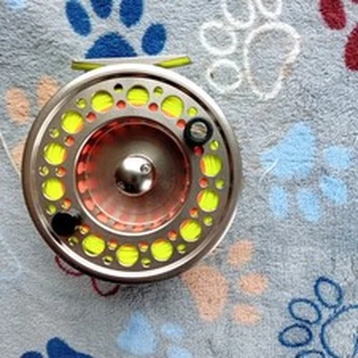 Scierra XDA91 salmon fly reel c/w quality backing, loops and Rio Gold line