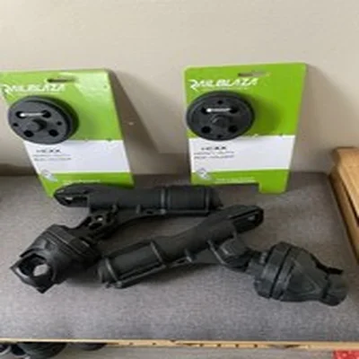 Two Rail blazer Heavy Duty Fishing Rod Holders, With Base Plates Or Hex Rail.